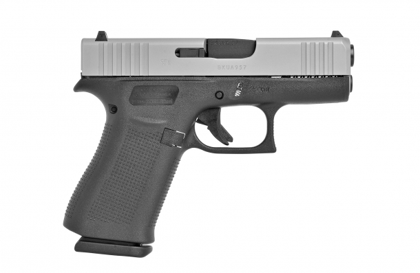 New Glock G43X and G48 slimline pistols with silver slides Glock G43X Slimline Silver slide