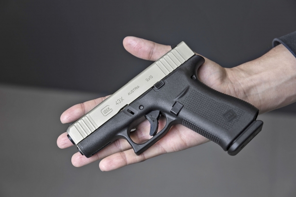 New Glock G43X and G48 slimline pistols with silver slides Glock G43X Slimline Silver slide