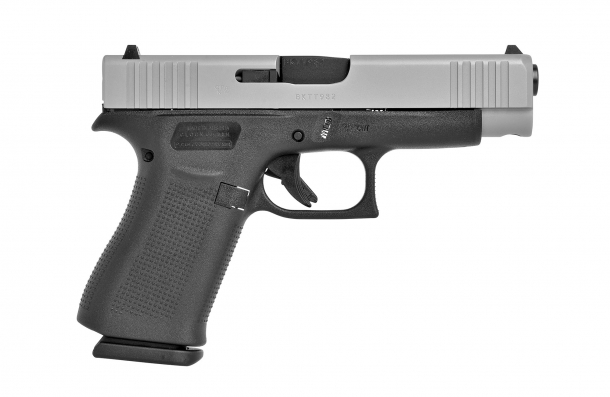 New Glock G43X and G48 slimline pistols with silver slides Glock G48 Slimline Silver slide
