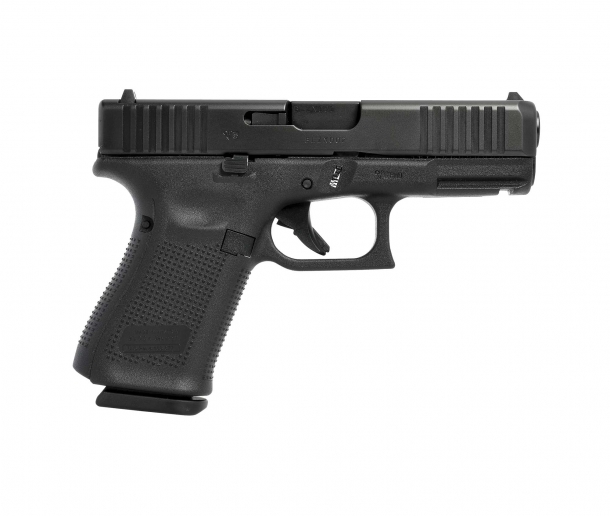 Glock 22, 23 e 27 Gen5: la nuova generazione delle pistole calibro .40 Pistola Glock 23 Gen5 .40 Smith & Wesson, lato destro
