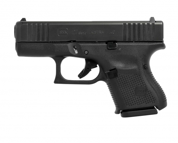 Glock 22, 23 e 27 Gen5: la nuova generazione delle pistole calibro .40 Pistola Glock 27 Gen5 .40 Smith & Wesson, lato sinistro
