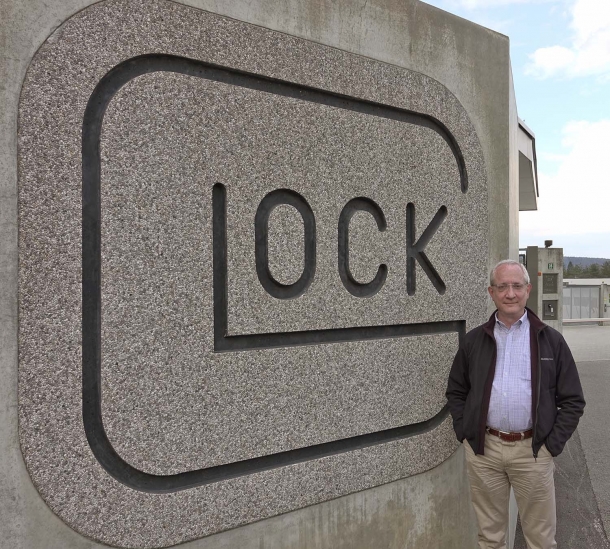 GUNSweek.com Director Bruno Circi and... the Glock logo