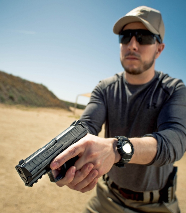 Heckler & Koch lancia la VP9SK La VP9SK è adeguata sia all'impiego difensivo civile che a quello di servizio da parte del personale di pubblica sicurezza e delle compagnie di vigilanza privata