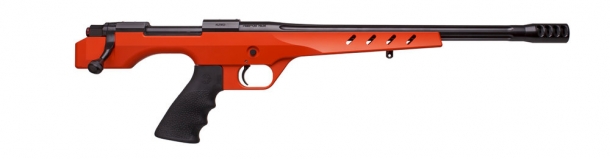 Nosler M48 NCH: una 'bolt-action' fuori dal comune La pistola monocolpo Nosler M48 NCH, con fusto in versione Cerakote arancione