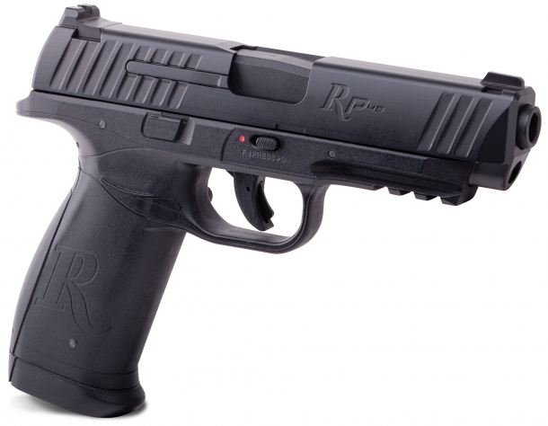 Remington RP9: the new polymer pistol from the "Big Green R" Also ready for launch is a 4,5mm/.177 caliber, CO²-powered training version, manufactured by Crosman
