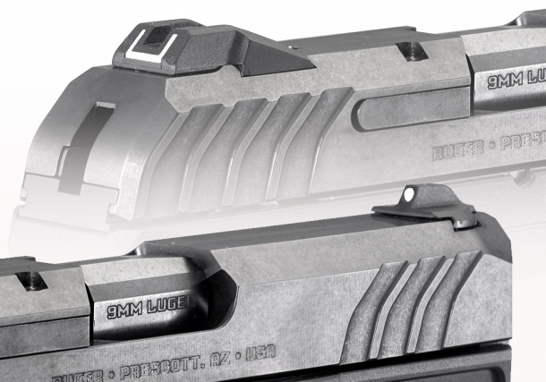 Ruger introduces the new Security-9 semi-automatic pistol The Ruger Security-9 features a dovetailed, drift adjustable rear sight and fixed front sight