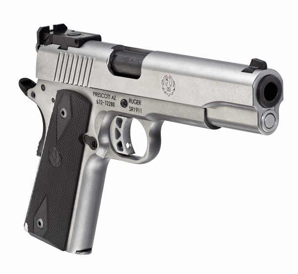 Ruger introduces the 10mm SR1911 pistol The 10mm Auto SR1911 features a flat mainspring housing and rear slide serrations for a positive grip