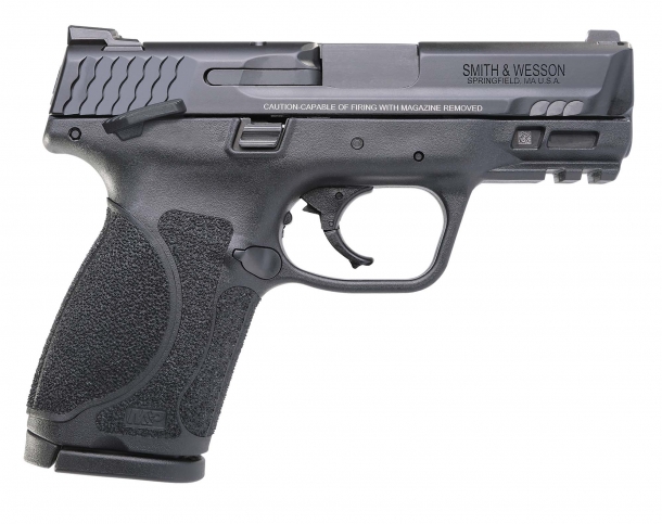 Smith & Wesson M&P M2.0 Compact series pistols now available with 3.6" barrel The Smith & Wesson M&P M2.0™ 3.6" Compact pistols are also available with an ambidextrous manual frame-mounted thumb safety