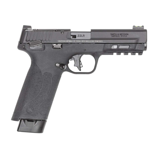 New Smith & Wesson M&P 22X pistol and FPC 22LR carbine Smith & Wesson M&P 22X .22 Long Rifle semi-automatic pistol – right side