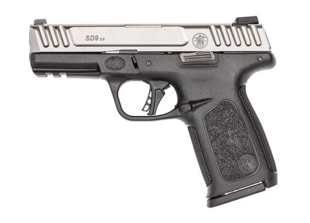 Smith & Wesson new SD9 2.0 pistol Smith & Wesson SD9 2.0 9mm Luger semi-automatic pistol – left side