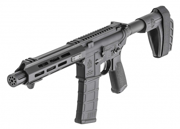 Springfield Armory SAINT AR-15 pistol The SAINT AR-15 pistol features a Springfield Armory-patented M-LOK aluminum free-float handguard with proprietary locking tabs and forward hand stop