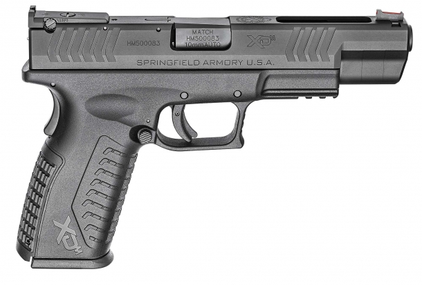 Le pistole Springfield Armory XD(M) ora anche in calibro 10mm Auto Il lato destro della Springfield Armory XD(M) 5.25 calibro 10mm Auto
