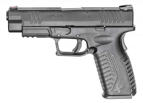 Le pistole Springfield Armory XD(M) ora anche in calibro 10mm Auto La nuova Springfield Armory XD(M) 4.5 calibro 10mm Auto, vista dal lato sinistro
