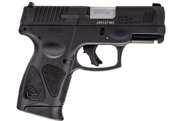 Taurus G3c calibro 9mm: la pistola subcompatta di nuova generazione Pistola Taurus G3c, lato destro