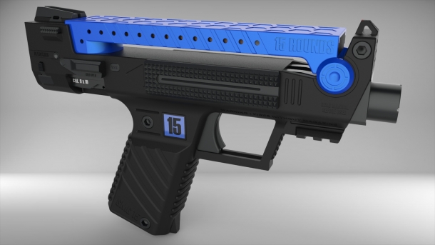 Projects: SMG 15 and SMG 25 bullpup pistols The grip should house the necessary electronics for a digital high-visibility shot counter