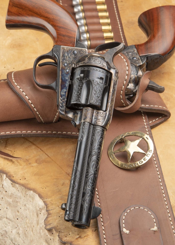 Uberti Cimarron 1873 Single Action commemorative of the Texas Rangers Association 125th anniversary Uberti Cimarron 1873 Single Action commemorative of the Texas Rangers Association 125th anniversary