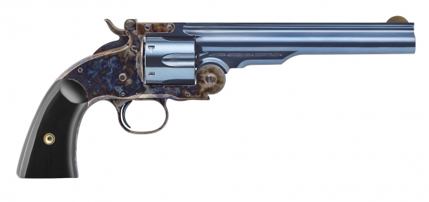 Uberti Hardin e Teddy: i nuovi revolver della linea "Outlaws & Lawmen" Il revolver Uberti Hardin, replica dello Smith & Wesson No.3 2nd Model ad apertura basculante