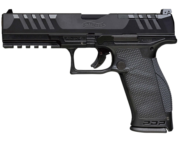 Walther PDP pistol series expands for all common red dot sights Walther PDP 9mm Luger pistol – 5" barrel model on full-size frame
