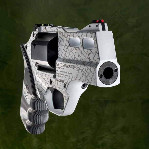 Chiappa Firearms' new Rhino revolver models The White Rhino revolver is available in SA/DA or SAO variants