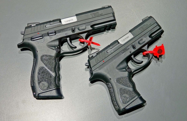 The Taurus TH pistol is available in Full and Compact sizes, and calibers are .380 Auto, 9 mm Luger, .40 S&W