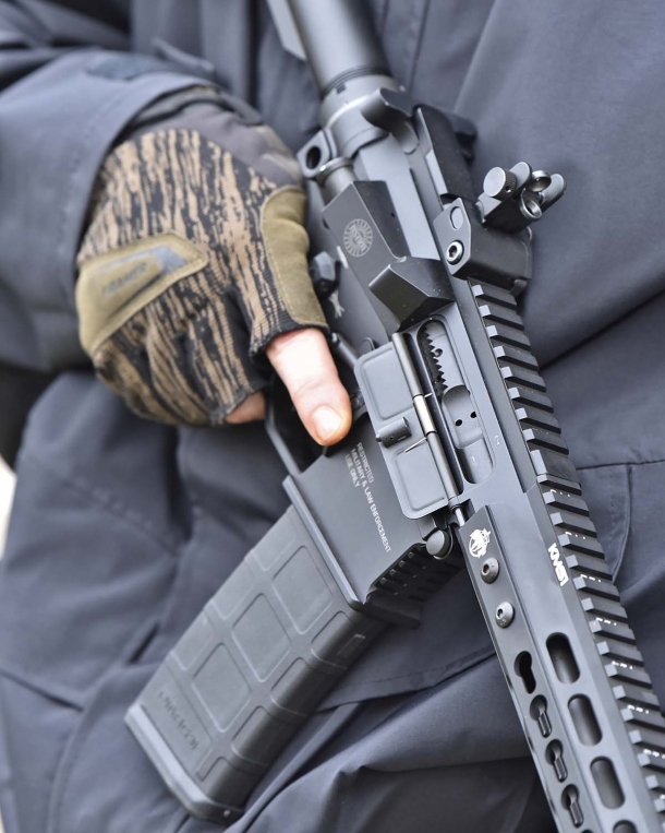 A detail of the receiver