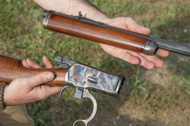 Chiappa 1892 lever action rifle 4 - Barell and receiver, separated