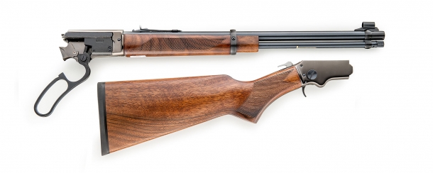 Chiappa Firearms LA322 rifles: the total fun take-down lever guns The LA322 Deluxe rifle, disassembled