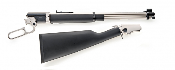 Chiappa Firearms LA322 rifles: the total fun take-down lever guns The LA322 Kodiak Cub rifle, disassembled