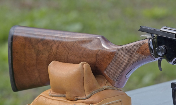 Wooden stock for the LA322 Deluxe rifle