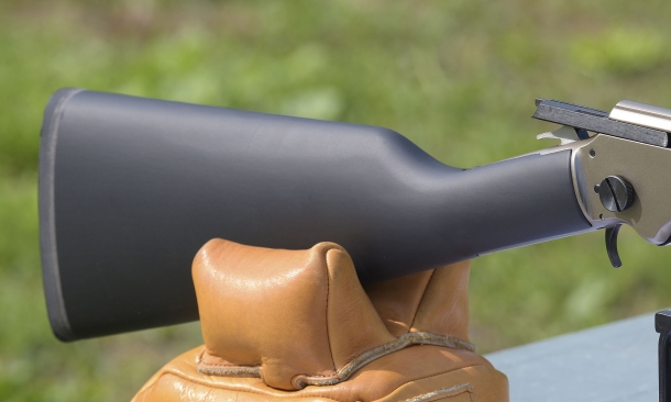 Polymer soft touch stock for the LA322 Kodiak Cub rifle