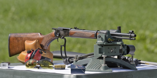 The Chiappa LA322 Deluxe on fire test