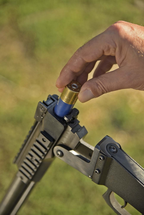 Load the smoothbore barrel
