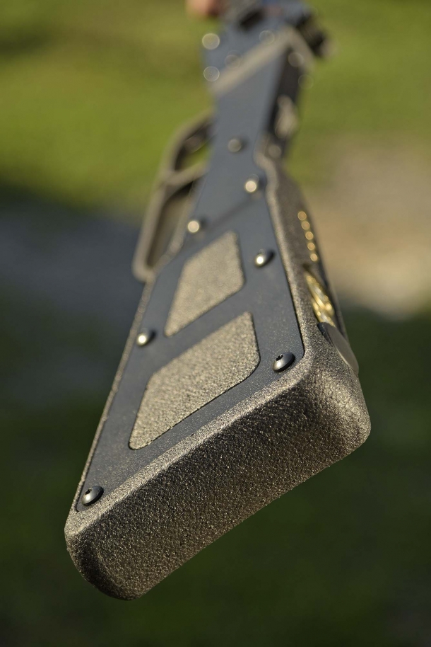 A view of the steel framed, syntethic polypropylene foam stock