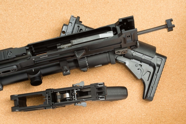 CZ and the Czech School of Gunmaking: the international days The CZ 805 Bren S1 semi-automatic rifle, field-stripped