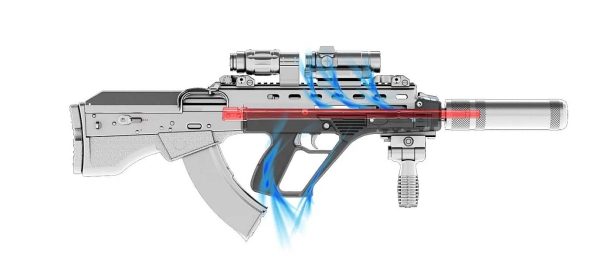 IPI Malyuk bull-pup assault rifle: Kyiv's defender The convection cooling system of the Malyuk bull-pup assault rifle
