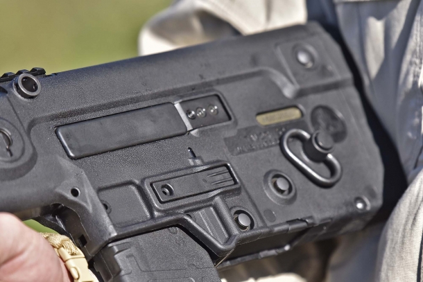 The left side of the stock