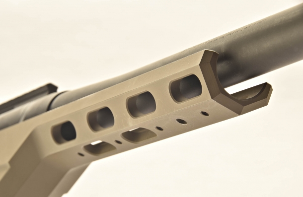 The MDT LSS (Modular Driven Technologies Light Sniper System) frame is milled out of 6061-T6 billet and comes with a Cerakote finish.