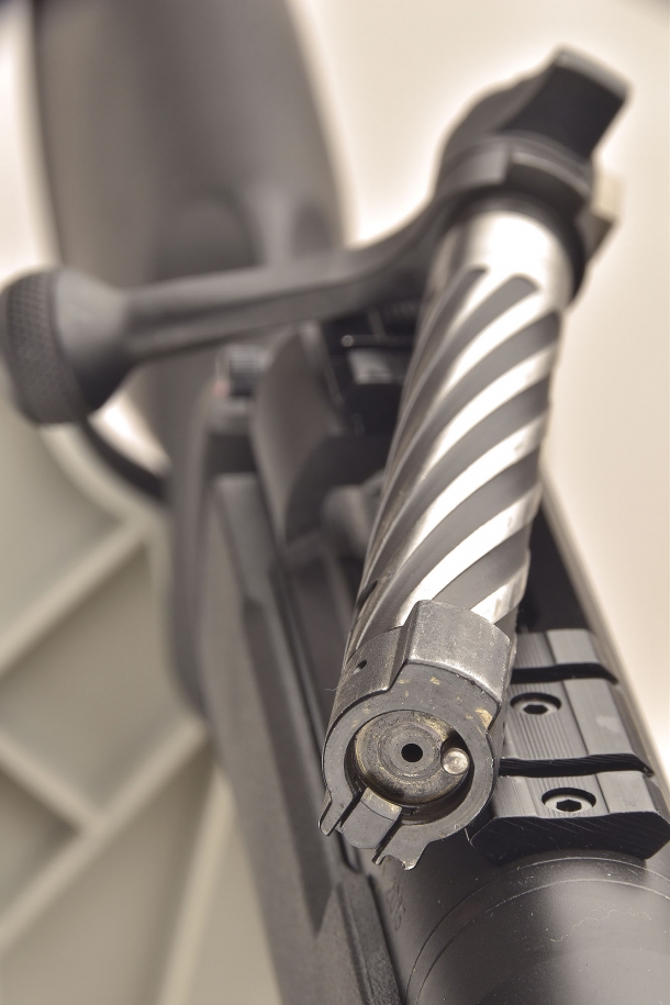 The head of the bolt