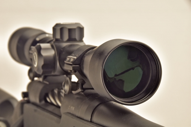 Front view of the optic