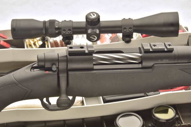 View of the rifle bolt group