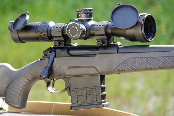 Test: Sabatti Rover Shooter ICM The 7075 receiver of the Sabatti Rover Shooter ICM helps keeping the weight low.