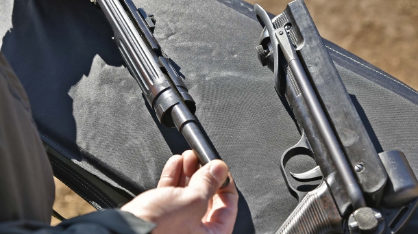 This provides access to the bolt carrier group for cleaning and maintenance