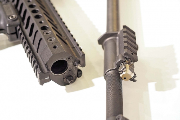Steyr-Mannlicher STM 556 assault rifle The barrel and gas systems of the STM 556 are patterned after those of the highly successful Steyr AUG rifle