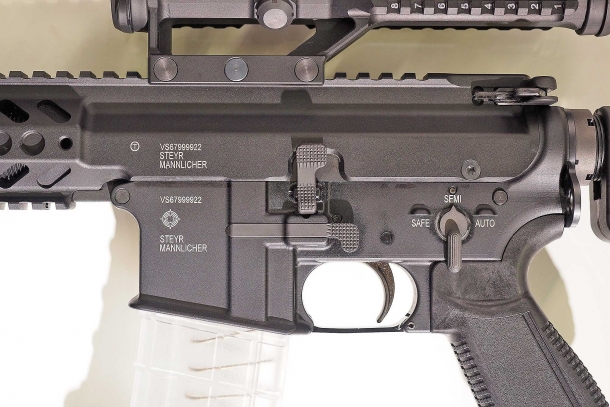 Steyr-Mannlicher STM 556 assault rifle ...shows that all controls are ambidextrous