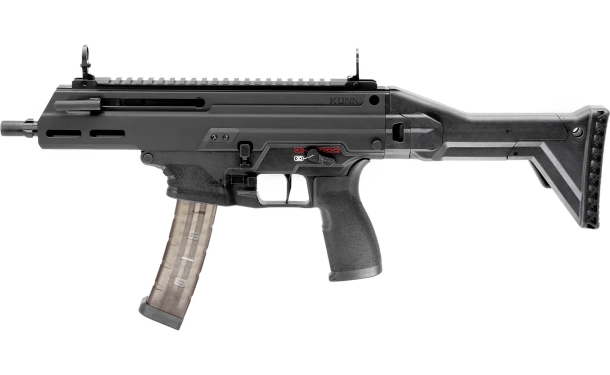HS Produkt Kuna 9mm Luger sub-machine gun – left side