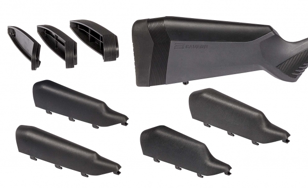 Savage Arms 110 Scout bolt action rifle The AccuFit system allows the shooter to customize the comb height and length of pull