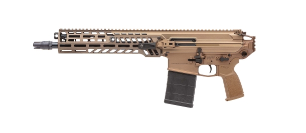 SIG Sauer MCX-SPEAR, the semi-automatic version SIG Sauer MCX-SPEAR rifle, 12" pistol variant – left side