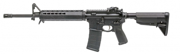 Springfield Armory SAINT, the new 5.56mm semiauto rifle Left side of Springfield Armory's SAINT 5.56mm rifle