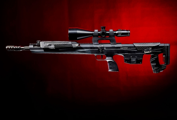 Tec Target Schneider TTS Xceed bull-pup bolt-action rifle Tec Target Schneider TTS Xceed bull-pup bolt-action rifle, left side