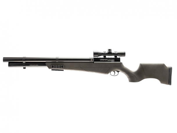 Umarex AirSaber Elite X2: la carabina a frecce a doppia canna! Carabina Umarex AirSaber Elite X2 – lato sinistro